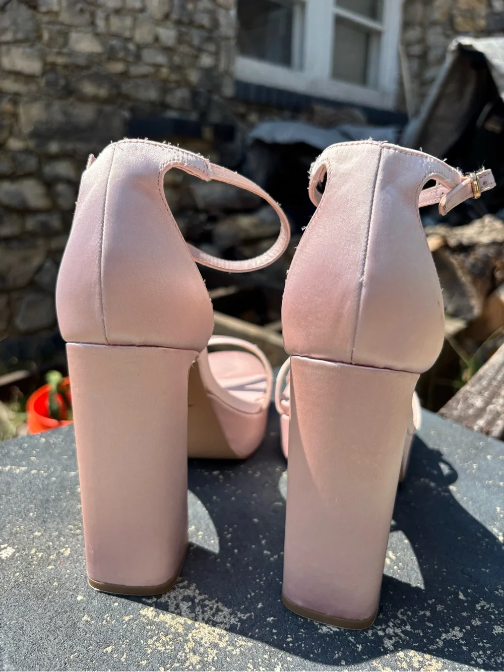 MADDEN GIRL BALLETCORE Pink Satin 4.5” Platform